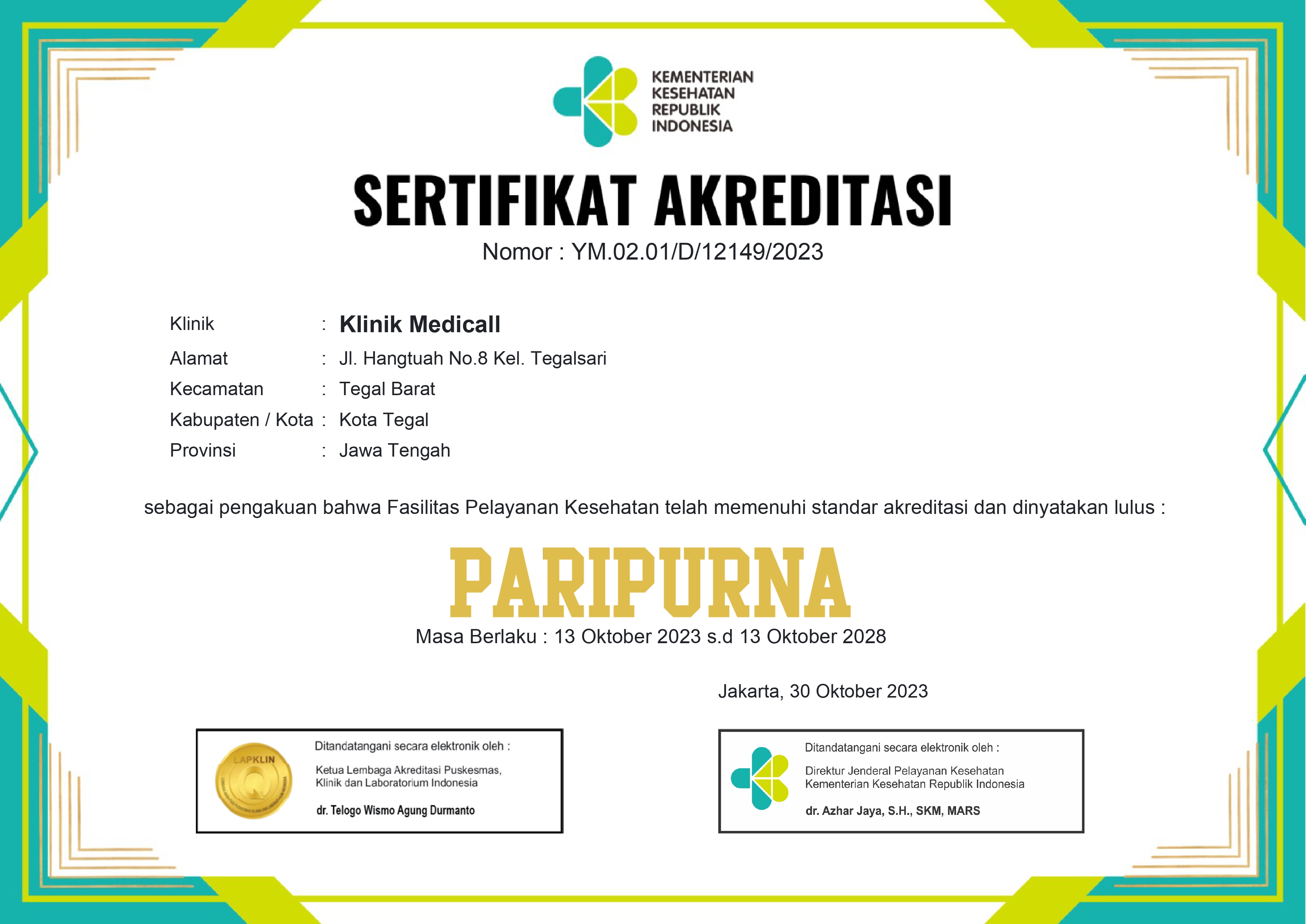 KEMENKES RI - Akreditasi